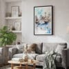 02 - Framed Central Park New York City Watercolor Canvas Print - Skandinavian Living Room.jpg