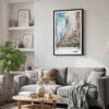 02 - Framed Chrysler Building - Watercolor Canvas Print - Skandinavian Living Room.jpg