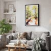 02 - Framed Congaree National Park Watercolor Canvas Print - Skandinavian Living Room.jpg