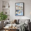 02 - Framed Copenhagen Denmark Watercolor Canvas Print - Skandinavian Living Room.jpg