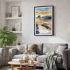 02 - Framed Death Valley National Park Watercolor Canvas Print - Skandinavian Living Room.jpg