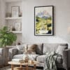 02 - Framed Dolomites Watercolor Canvas Print - Skandinavian Living Room.jpg