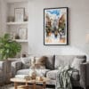 02 - Framed Dublin Ireland Watercolor Canvas Print - Skandinavian Living Room.jpg