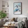 02 - Framed Gates of the Arctic National Park Watercolor Canvas Print - Skandinavian Living Room.jpg
