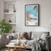 02 - Framed Hawaii - Maui - Watercolor Canvas Print - Skandinavian Living Room.jpg