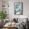 02 - Framed Hawaii Volcanoes National Park Watercolor Canvas Print - Skandinavian Living Room.jpg