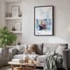 02 - Framed Hong Kong Watercolor Canvas Print - Skandinavian Living Room.jpg