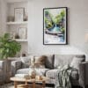 02 - Framed Hot Springs National Park Watercolor Canvas Print - Skandinavian Living Room.jpg
