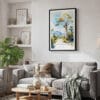 02 - Framed Isalo National Park Watercolor Canvas Print - Skandinavian Living Room.jpg