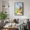02 - Framed Isle of Skye Watercolor Canvas Print - Skandinavian Living Room.jpg
