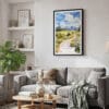 02 - Framed Jackson Hole Watercolor Canvas Print - Skandinavian Living Room.jpg