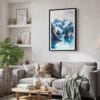 02 - Framed Kenai Fjords National Park Watercolor Canvas Print - Skandinavian Living Room.jpg