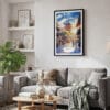 02 - Framed Kyoto Pagoda - Watercolor 1 Canvas Print - Skandinavian Living Room.jpg