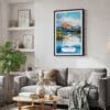 02 - Framed Lake Clark National Park Watercolor Canvas Print - Skandinavian Living Room.jpg