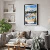 02 - Framed Lassen Volcanic National Park Watercolor Canvas Print - Skandinavian Living Room.jpg