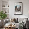 02 - Framed Mexico Metropolitan Cathedral Watercolor Canvas Print - Skandinavian Living Room.jpg