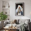 02 - Framed Mumbai BMC Building Watercolor Canvas Print - Skandinavian Living Room.jpg
