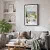 02 - Framed Napa Valley Watercolor Canvas Print - Skandinavian Living Room.jpg