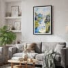 02 - Framed Ninh Binh Watercolor Canvas Print - Skandinavian Living Room.jpg