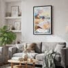 02 - Framed Oregon Coast Watercolor Canvas Print - Skandinavian Living Room.jpg