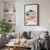02 - Framed Painted Hills Oregon Watercolor Canvas Print - Skandinavian Living Room.jpg