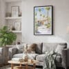 02 - Framed Palm Springs California Watercolor Canvas Print - Skandinavian Living Room.jpg