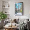 02 - Framed Philadelphia City Hall Watercolor Canvas Print - Skandinavian Living Room.jpg