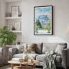 02 - Framed Rio De Janeiro Watercolor Canvas Print - Skandinavian Living Room.jpg