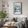 02 - Framed Rocky Mountains Valley of the Ten Peaks Watercolor Canvas Print - Skandinavian Living Room.jpg