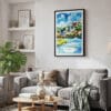 02 - Framed Salzburg Austria Watercolor Canvas Print - Skandinavian Living Room.jpg