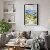 02 - Framed Sapa Vietnam Watercolor Canvas Print - Skandinavian Living Room.jpg