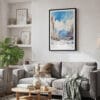 02 - Framed Sapporo Japan - Watercolor Canvas Print - Skandinavian Living Room.jpg