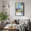 02 - Framed Seattle - Space Needle - Watercolor Canvas Print - Skandinavian Living Room.jpg