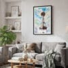 02 - Framed Seattle Space Needle Watercolor Canvas Print - Skandinavian Living Room.jpg