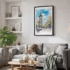 02 - Framed Spain Madrid Watercolor 2 Canvas Print - Skandinavian Living Room.jpg