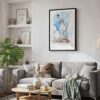 02 - Framed Statue of liberty - Watercolor Canvas Print - Skandinavian Living Room.jpg