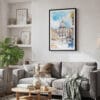 02 - Framed The Vatican Watercolor Canvas Print - Skandinavian Living Room.jpg