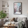 02 - Framed Tokyo Skytree Watercolor Canvas Print - Skandinavian Living Room.jpg