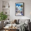 02 - Framed US - Key West - Duval street - Watercolor Canvas Print - Skandinavian Living Room.jpg