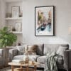 02 - Framed Venice Gondola - Watercolor Canvas Print - Skandinavian Living Room.jpg
