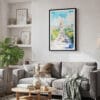 02 - Framed Washington DC Watercolor Canvas Print - Skandinavian Living Room.jpg