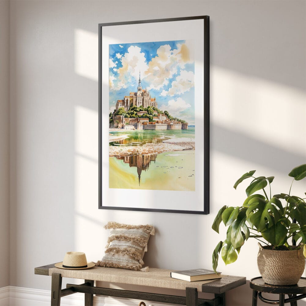 02 - France Mont Saint Michel Watercolor Art - Digital Downloads - Hallway.jpg 02 - France Mont Saint Michel Watercolor Art - Digital Downloads - Hallway.jpg