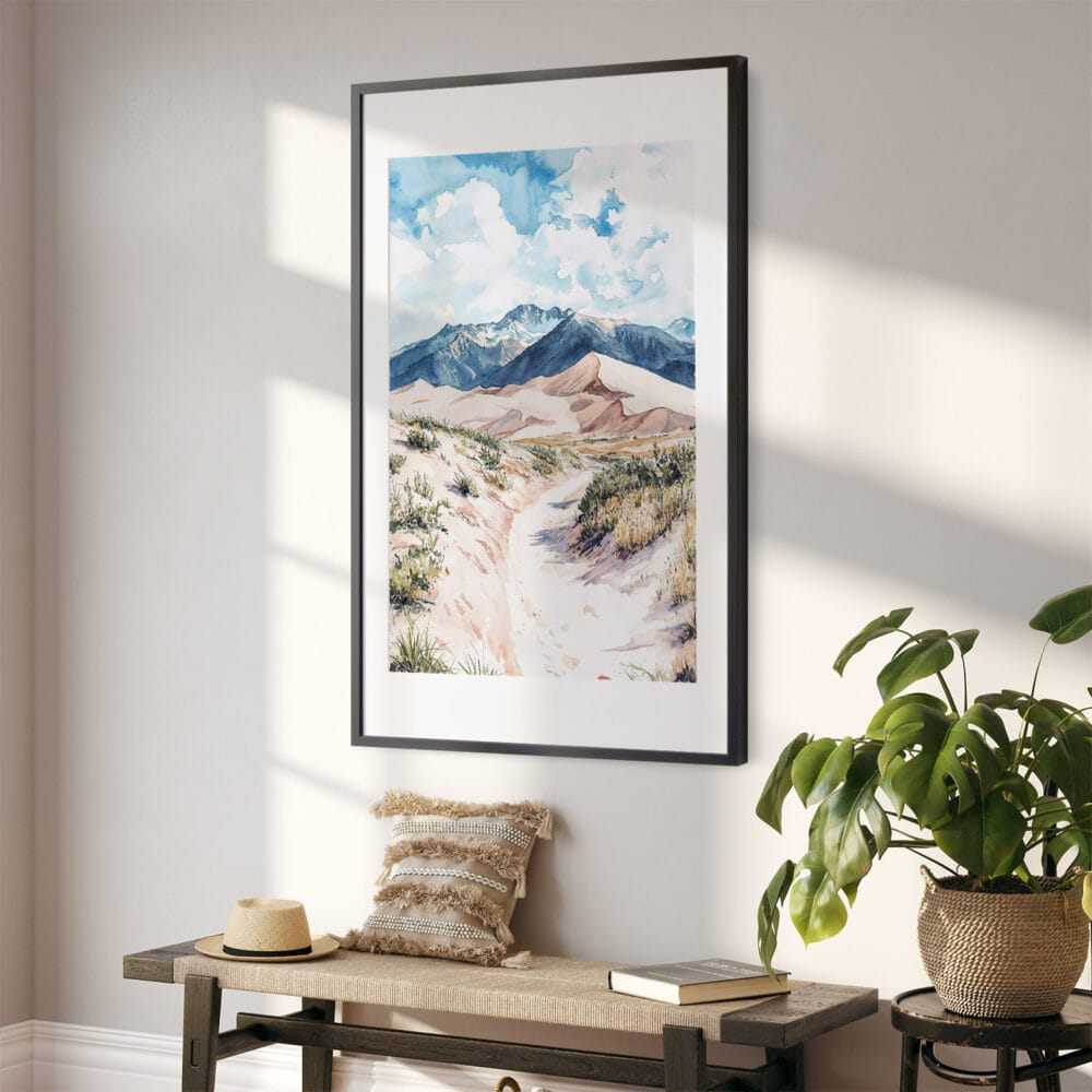02 - Great Sand Dunes Watercolor Art - Digital Downloads - Hallway.jpg 02 - Great Sand Dunes Watercolor Art - Digital Downloads - Hallway.jpg