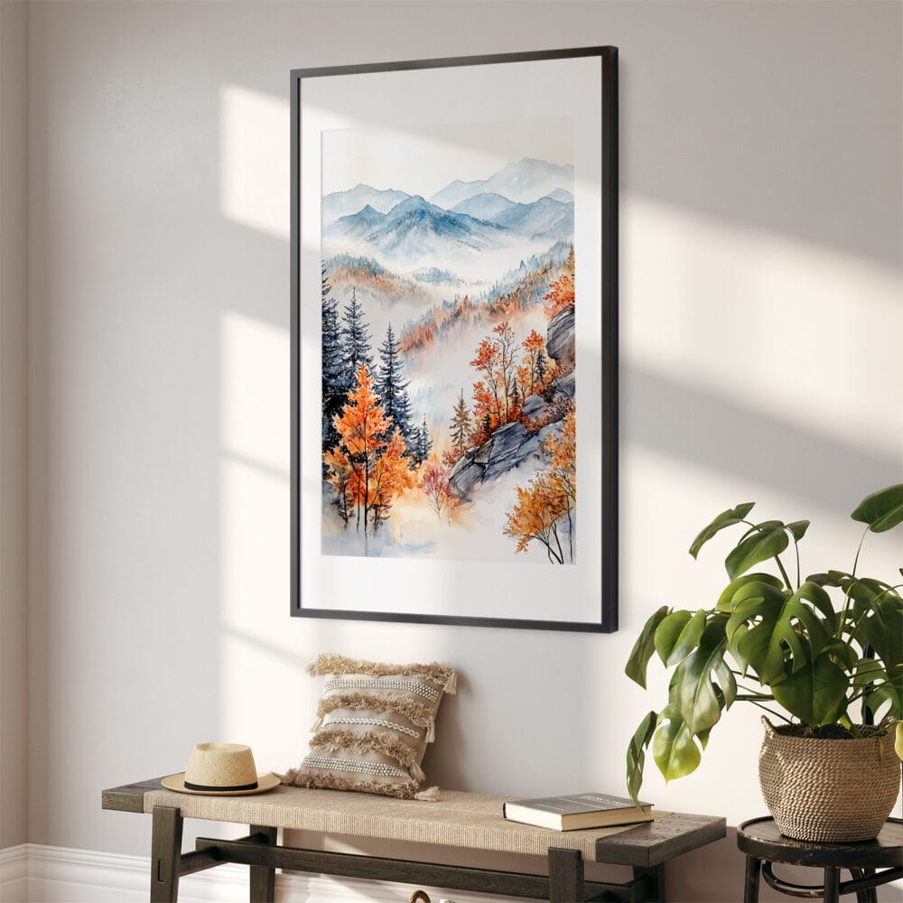 02 - Great Smoky Mountains Watercolor Art - Digital Downloads - Hallway.jpg 02 - Great Smoky Mountains Watercolor Art - Digital Downloads - Hallway.jpg