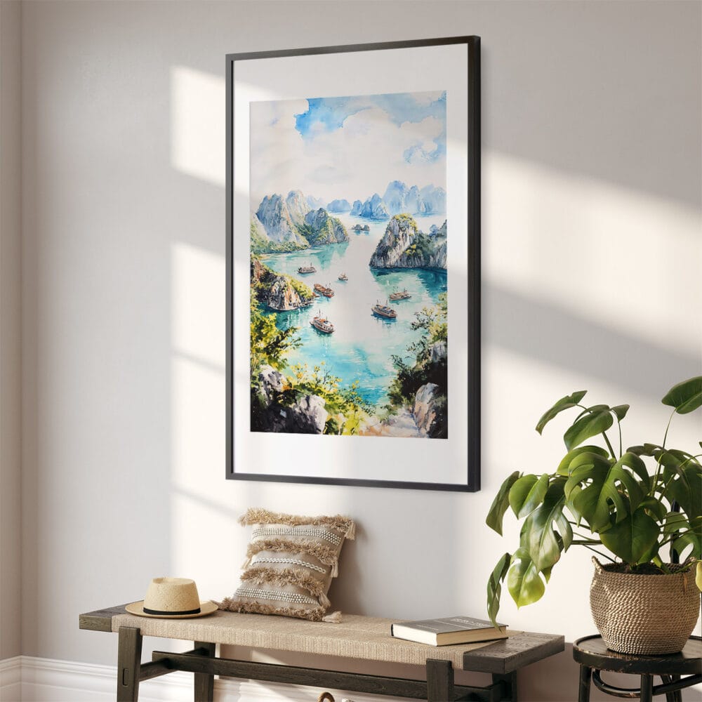 02 - Ha Long Bay Vietnam Watercolor Art - Digital Downloads - Hallway.jpg 02 - Ha Long Bay Vietnam Watercolor Art - Digital Downloads - Hallway.jpg