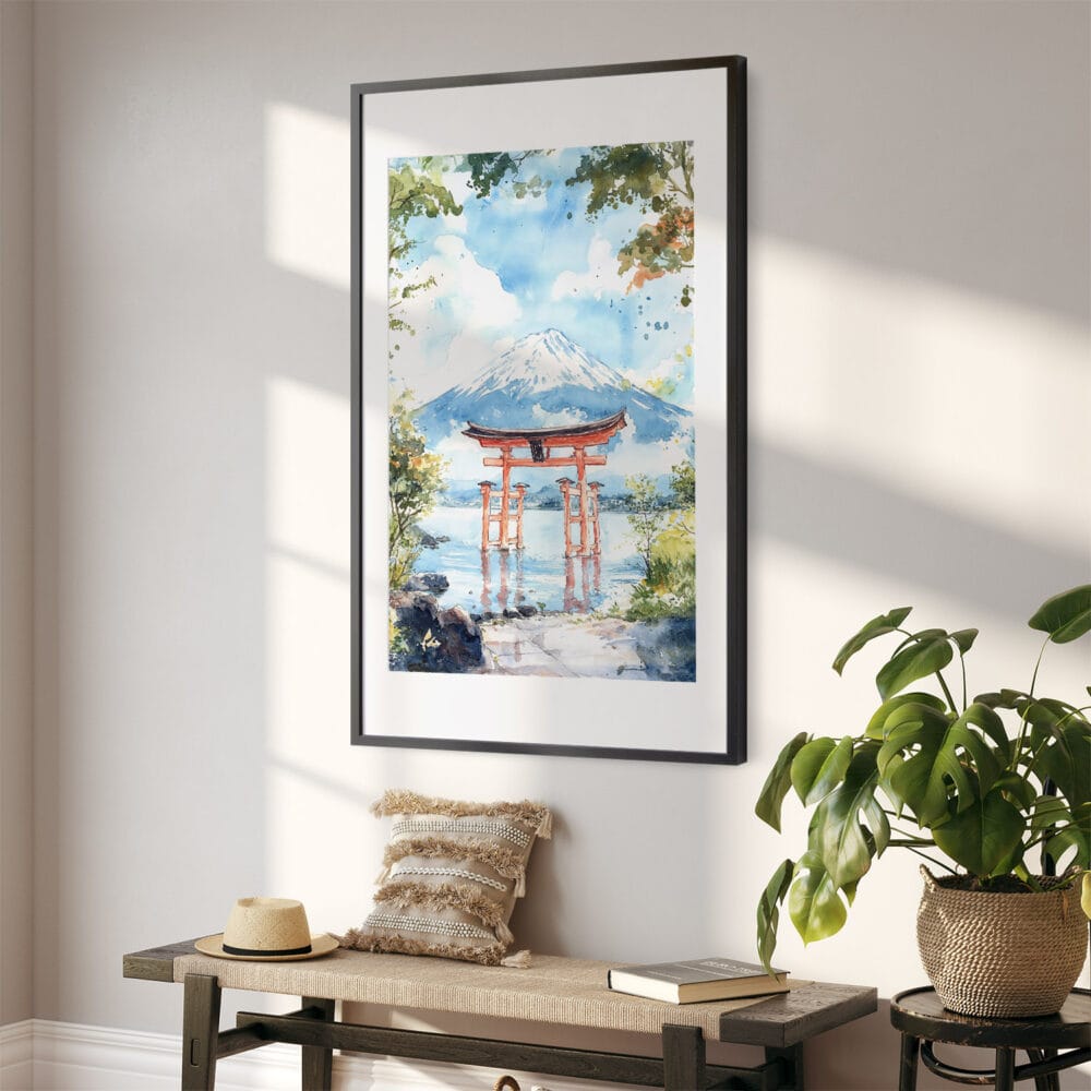 02 - Hakone Gate Watercolor Art - Digital Downloads - Hallway.jpg 02 - Hakone Gate Watercolor Art - Digital Downloads - Hallway.jpg