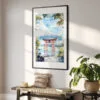 02 - Hakone Gate Watercolor Art - Digital Downloads - Hallway.jpg