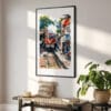 02 - Hanoi Train Street Vietnam Watercolor Art - Digital Downloads - Hallway.jpg