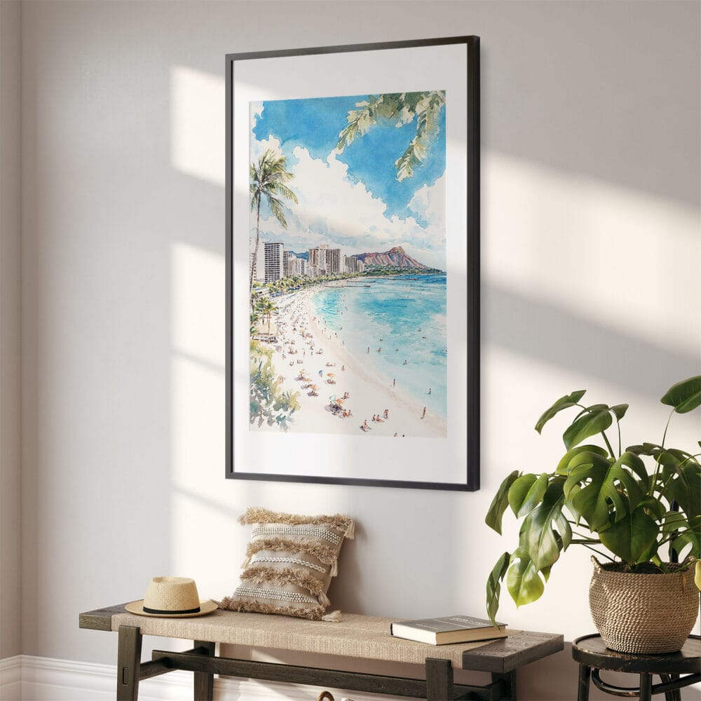 02 - Hawaii - Honolulu Watercolor Art - Digital Downloads - Hallway.jpg 02 - Hawaii - Honolulu Watercolor Art - Digital Downloads - Hallway.jpg
