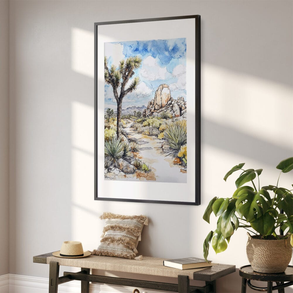 02 - Joshua Tree National Park Watercolor Art - Digital Downloads - Hallway.jpg 02 - Joshua Tree National Park Watercolor Art - Digital Downloads - Hallway.jpg